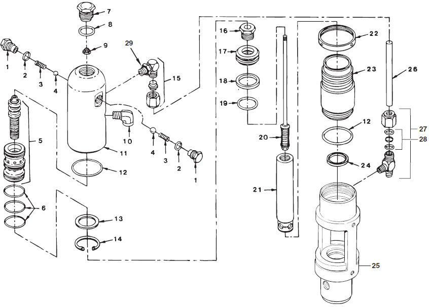PowrLiner 6900 Hydraulic Motor Parts
